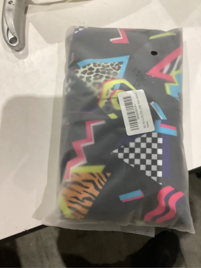 Condition photo showing New/Like New for 80s 90s Outfits Shirts for Women, 5 Pcs 80's 90's Outfits Shirts Tshirt Costume Accessories Large Black