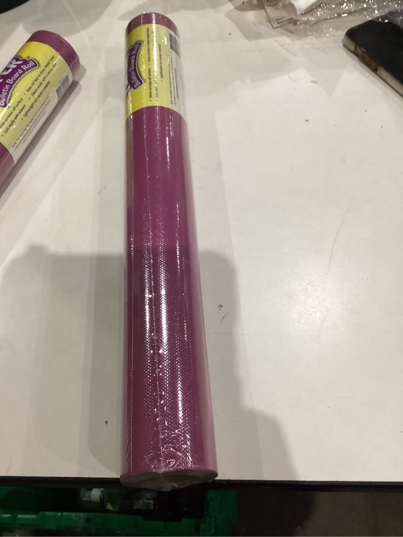 Condition photo showing New/Like New for Teacher Created Resources Fun Size Plum Purple Better Than Paper® Bulletin Board Roll (TCR77417) 144" x 18"