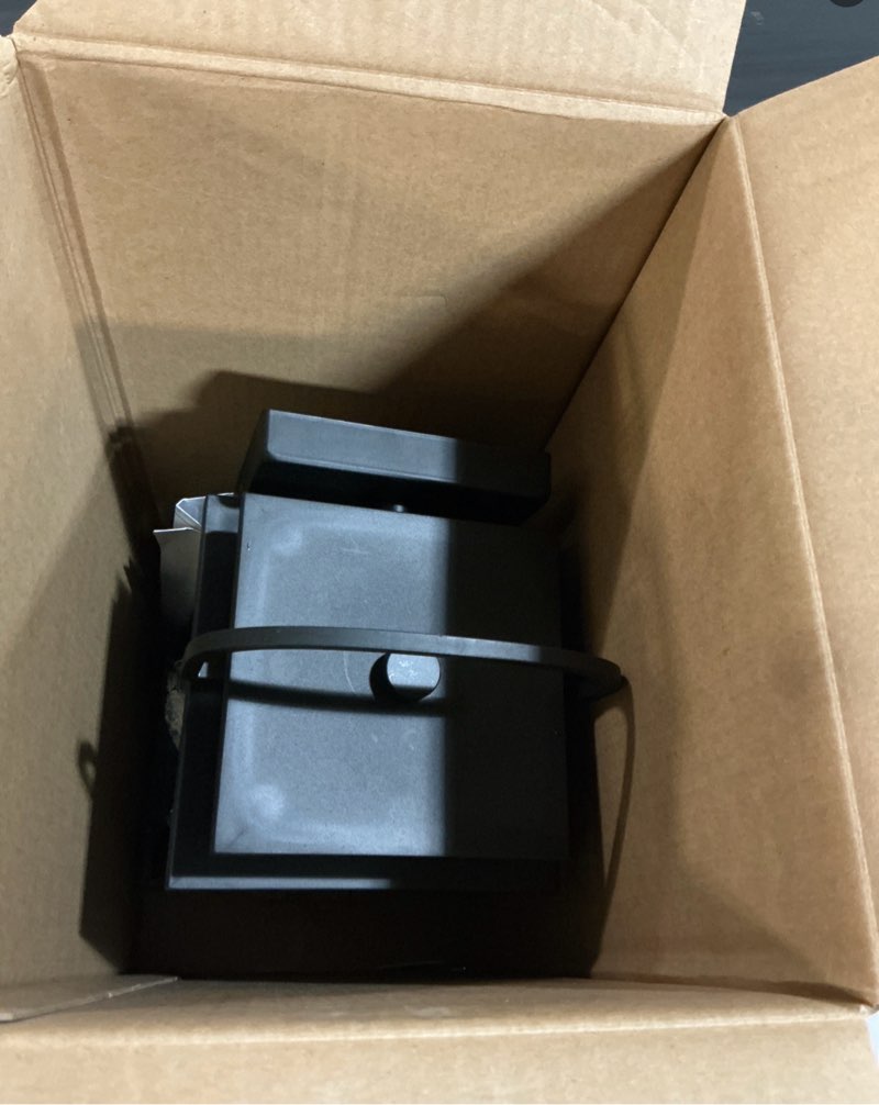 Condition photo showing As Is for quoizel saint elias 1-light 14.25-in h matte black outdoor wall light