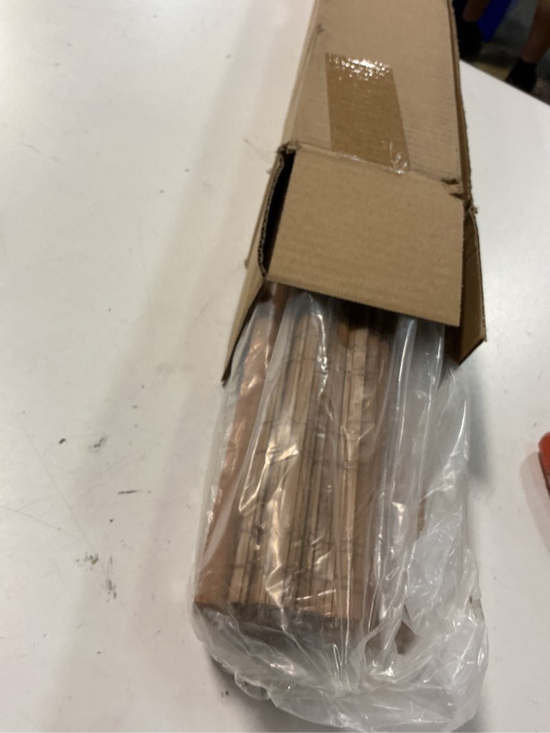 Condition photo showing Good Condition for lazblinds no tools no drill cordless bamboo roman shades, light filtering window treatment, roll up bamboo blinds for window 33'' w x 64'' h, tuscan b tuscan b 33'' w x 64'' h