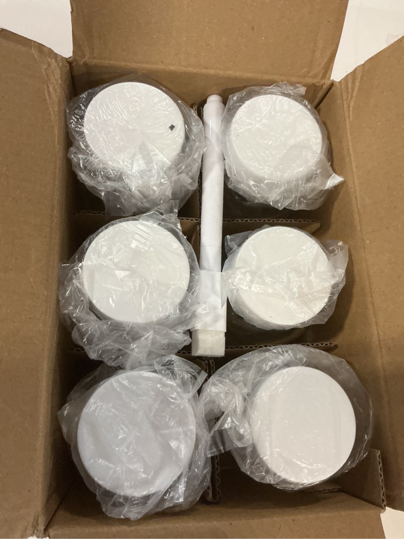 Condition photo showing Good Condition for 12 pack 4 oz glass juice shot bottles with caps, 120 ml empty wellness shot bottle, reusable clear glass bottles with lids for juice, ginger shots and homemade beverages 4oz plastic lids