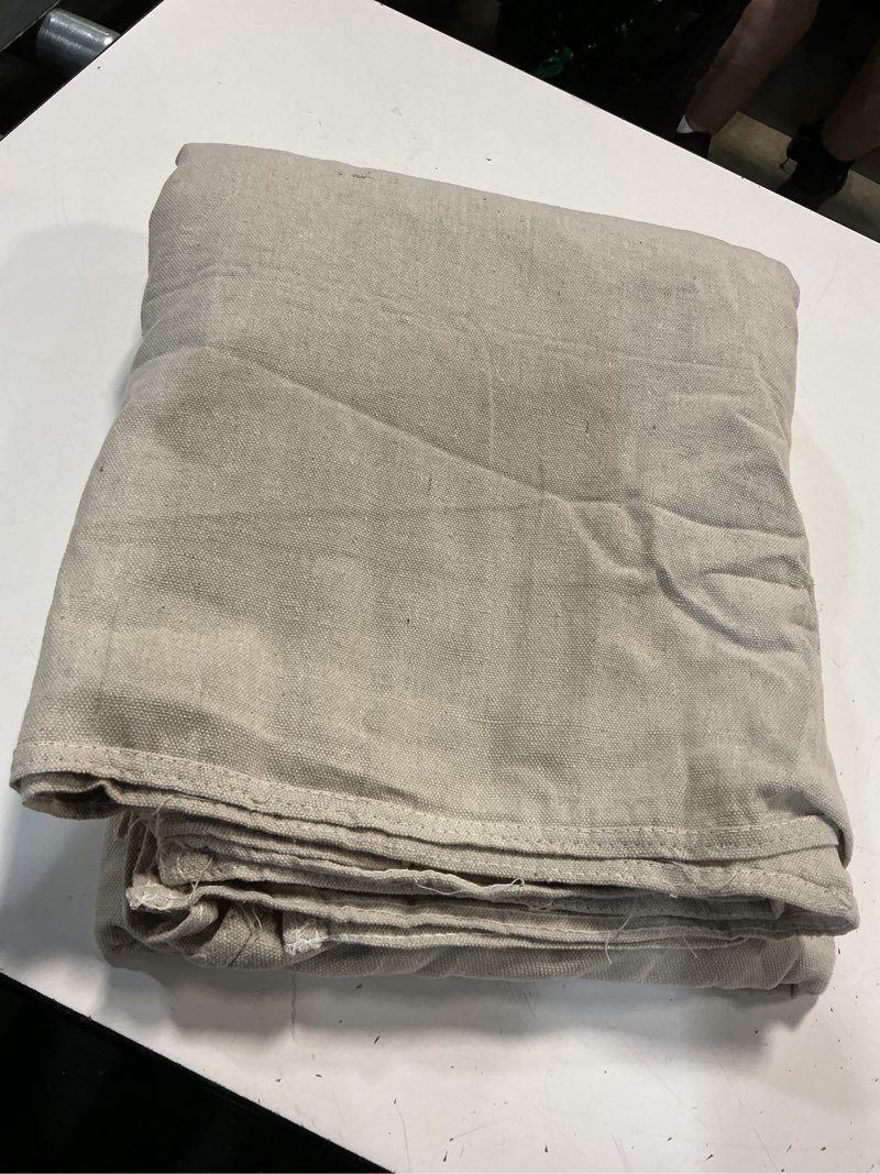 Condition photo showing Good Condition for project source 8oz canvas 8-oz 9-ft x 12-ft drop cloth