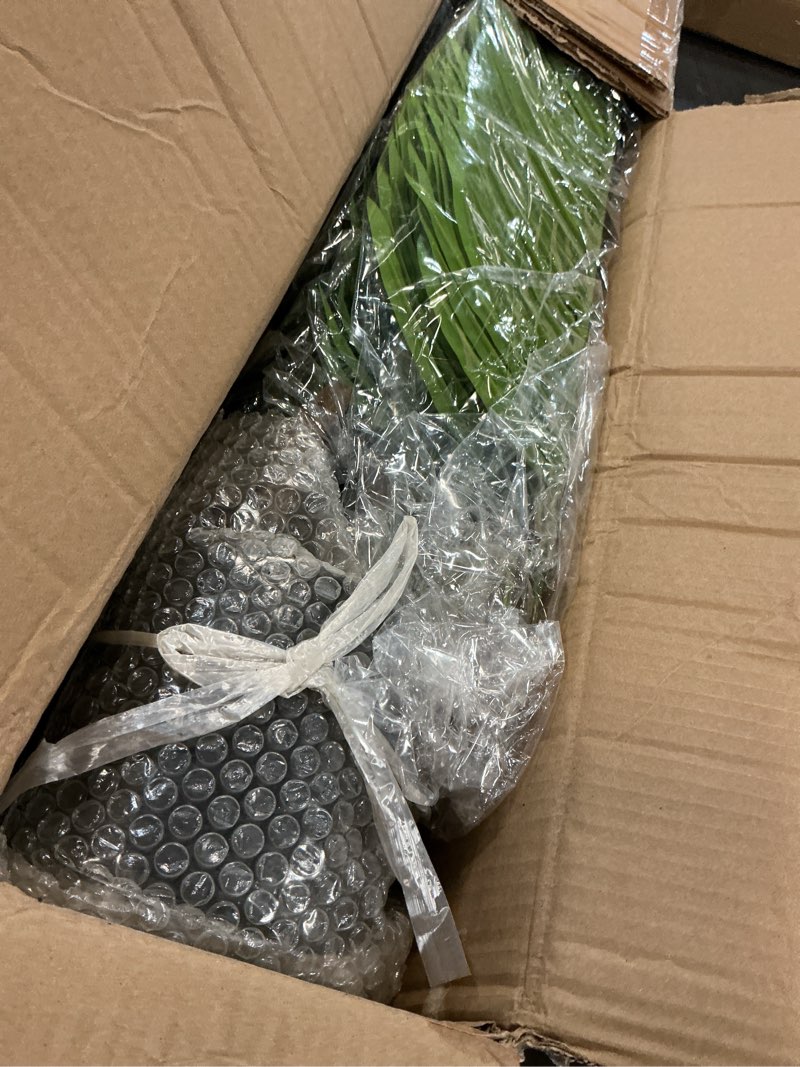 Condition photo showing Good Condition for yepdin artificial tropical palm plant - 5 ft artificial tree with plastic pot for office and home decor, tall faux plants for indoors and outdoors, artificial silk palm housewarming gift,k150