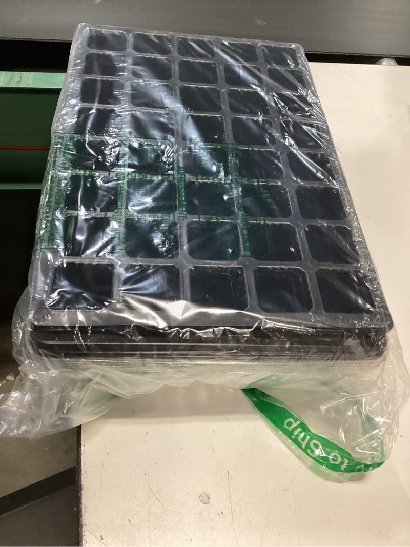 Condition photo showing Good Condition for Gardzen 5-Set Seed Starter Tray Kits, Durable Plant Germination Trays with Humidity Vented Domes and Bases, Ideal for Seed Starting, Indoor Gardening, and Greenhouse (Total 200 Cells) 40-Cell 5-Pack