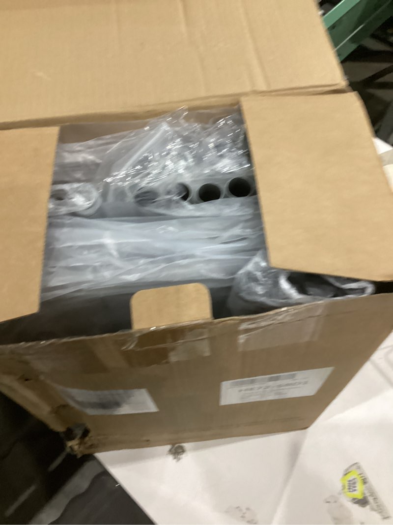 Condition photo showing New/Like New for Storage Shelves - 5 Tier Shelf Organizer, Heavy Duty Garage Shelving Unit with Leveling Feet, Stable Metal Shelves Organizer for Pantry, Kitchen and Closet, 33.0" W x 12.6" D x 72.0" H, Silver