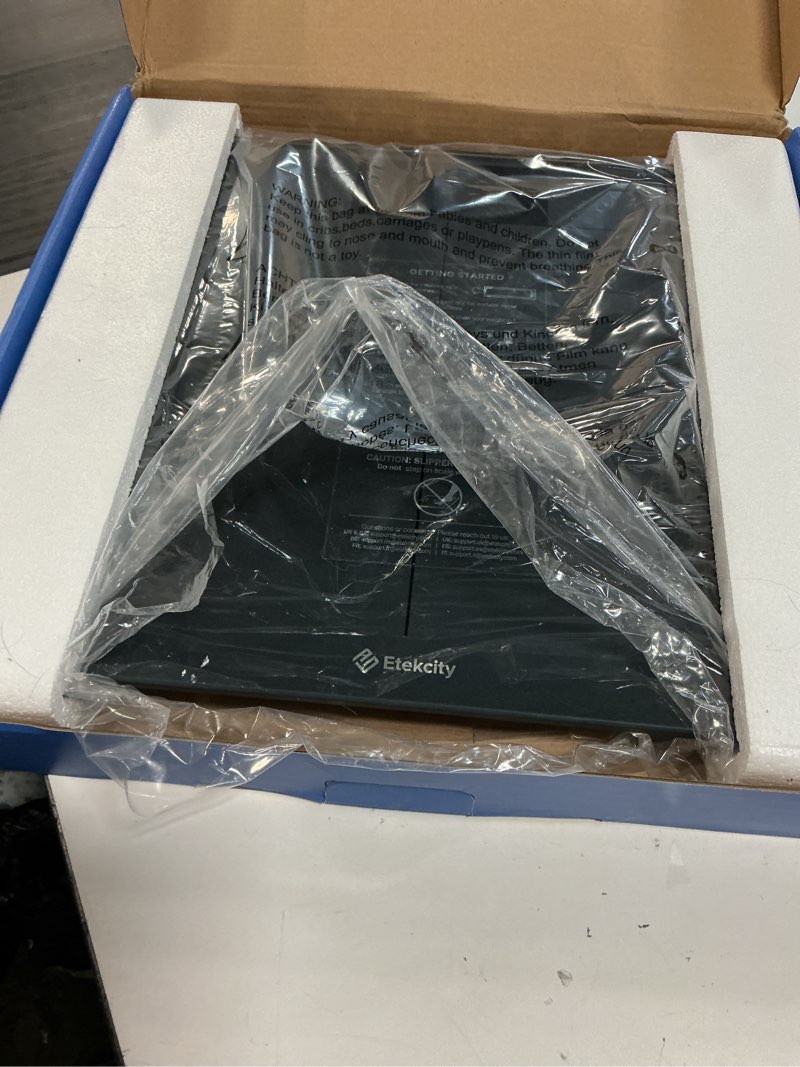 Condition photo showing New/Like New for etekcity scale for body weight, digital bathroom scales for people, most accurate to 0.05lb, bright led display & large clear numbers, upgraded quality for the elderly safe home use, 400 lbs grey-blue