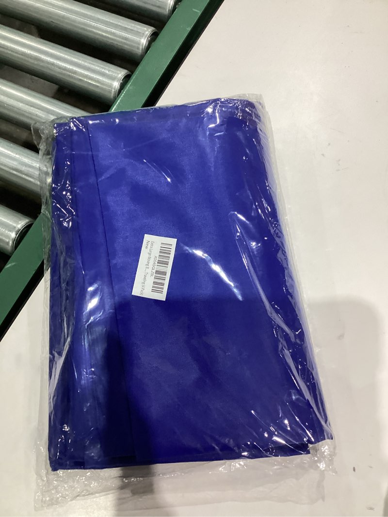 Condition photo showing New/Like New for Extra Large Moving Bags with Strong Zippers & Carrying Handles, Storage Bags Storage Totes for Clothes, Moving Supplies, Space Saving Oversized Storage Bag Organizer for Moving, Traveling (4 Pack) 4 Pack-Blue