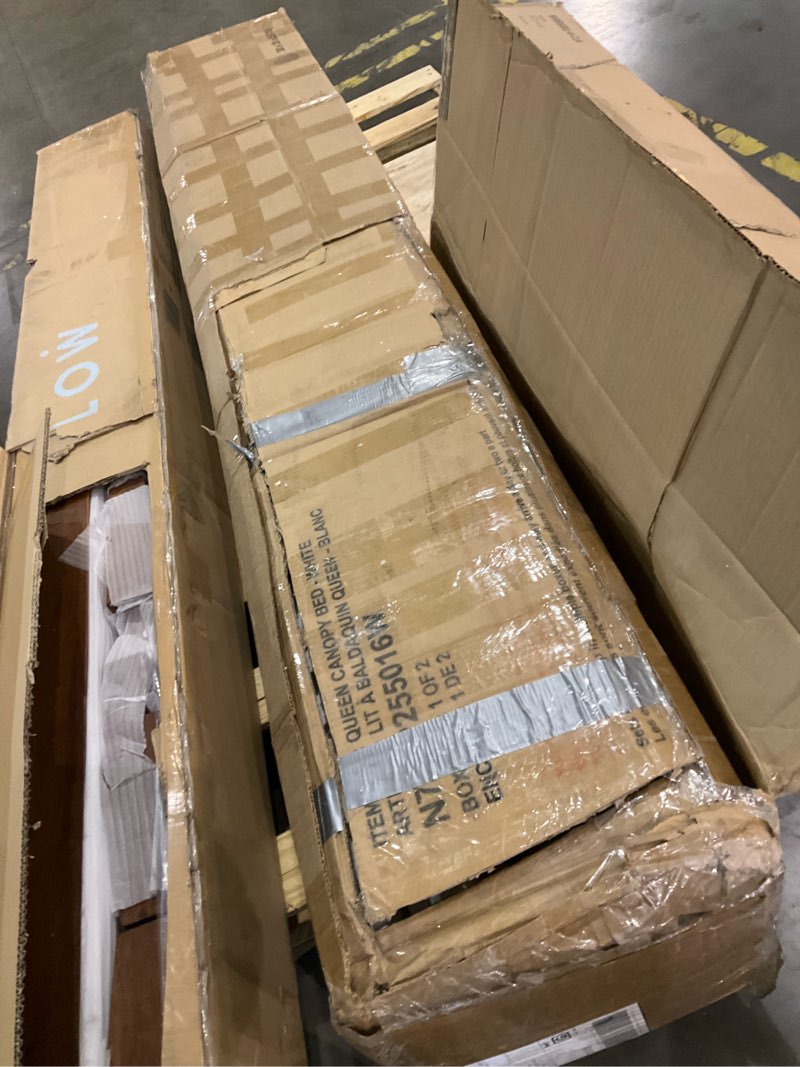 Queen canopy bed frame