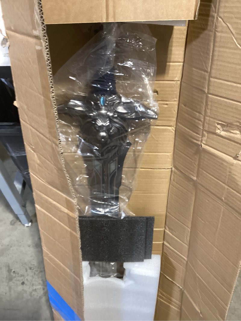 45.2-inch ryan king lion sword with a display plaque,stainless steel, lion head relief design, suitable for cosplayand collecting