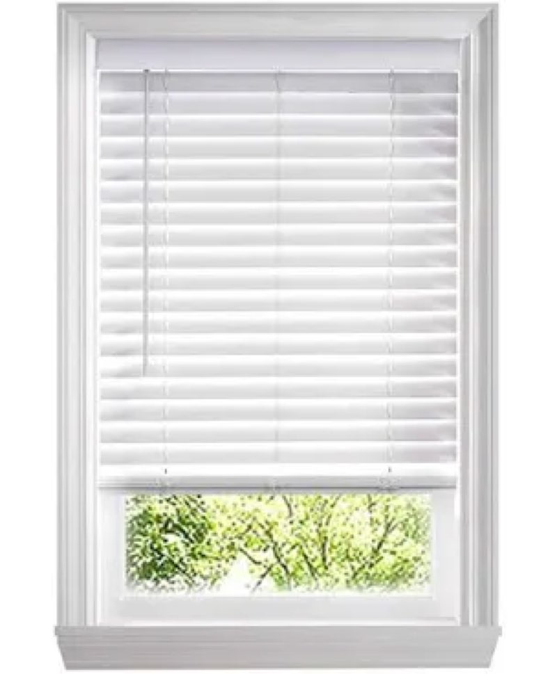 White blinds