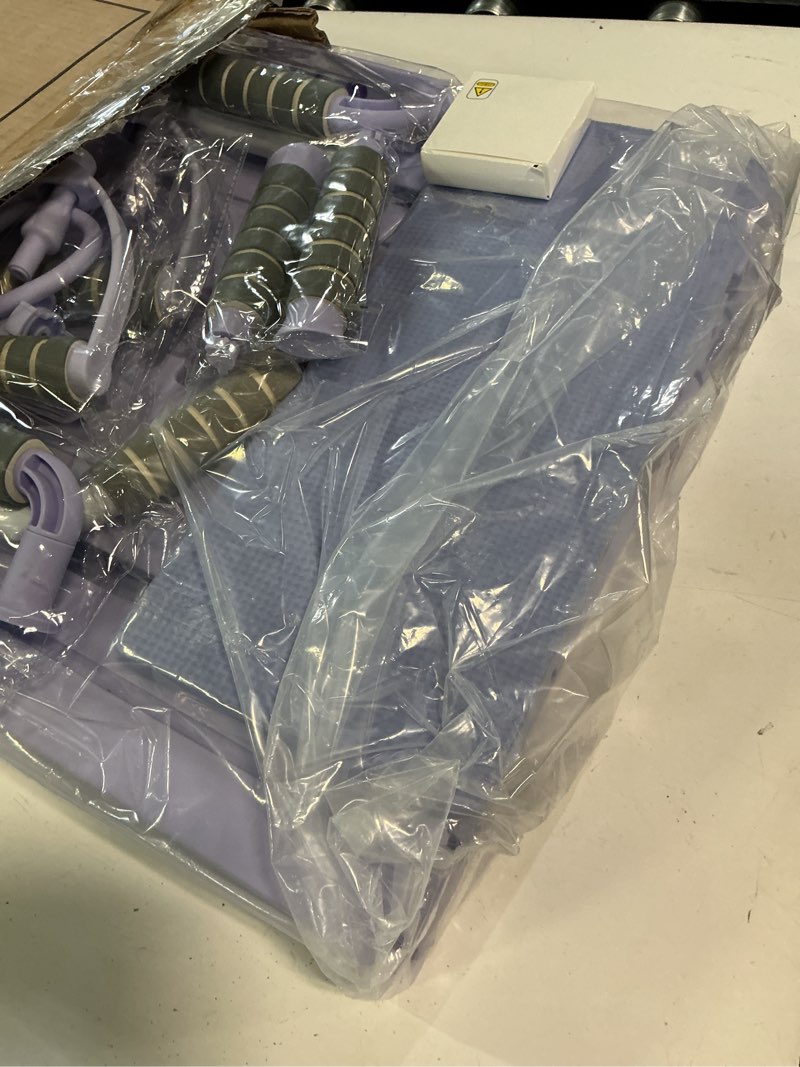 Condition photo showing Good Condition for janua pilates board - pilates reformer set, multi-purpose foldable pilates reformer board for home, 5 in 1 pilates sliding board purple