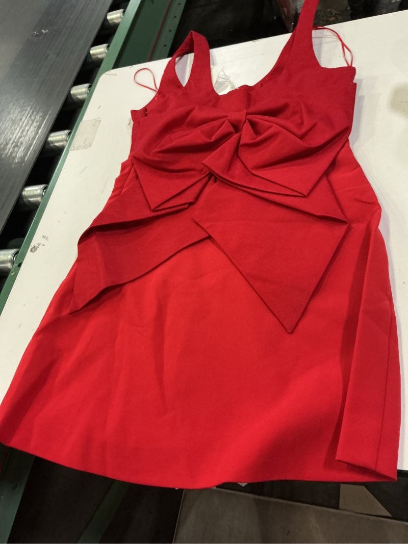 Condition photo showing New/Like New for LIKELY Women's Mini Amalia Dress 6 Red