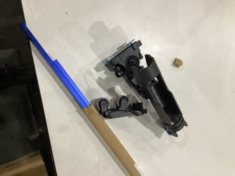 Condition photo showing Good Condition for aluminum 48 inch t-track with wood screws–double cut profile universal with predrilled mounting holes -woodworking and clamps–frosted surface anodized - 2 pk (blue)