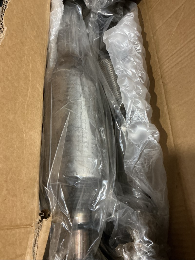 Condition photo showing Good Condition for rear catalytic converter kit compatible with hyundai elantra 2004 2005 2006 2.0l, direct fit catalytic convertor set replacement parts with flex pipe
