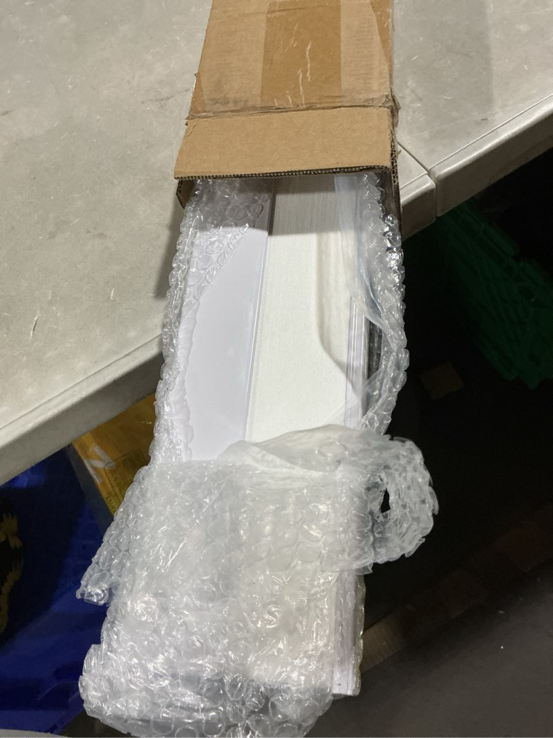 Condition photo showing Good Condition for seeye no drill cordless cellular shades, light filtering honeycomb blinds for indoor window, thermal insulated noise reduction, easy install for bedroom, living room, office, white (50" w x 64" h) white-light filtering 50"w x 64"h