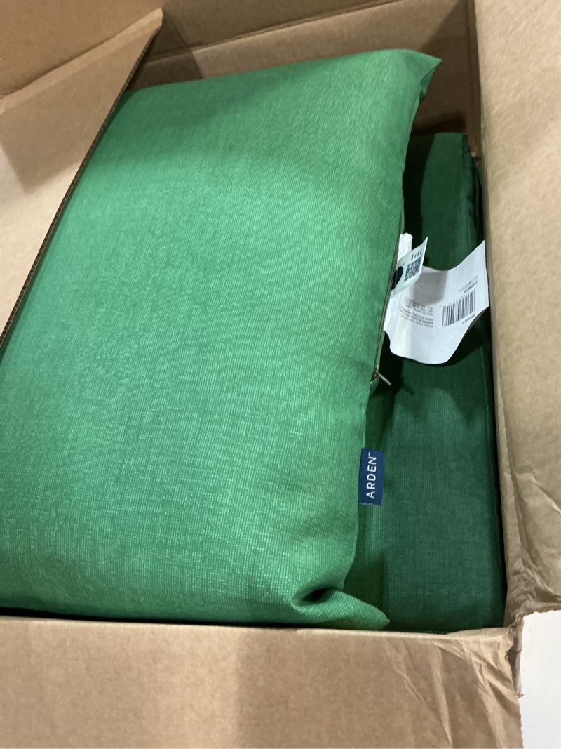 Condition photo showing Good Condition for arden outdoor dining chair cushion, 21 x 21, rain-proof, fade resistant 21 x 21, moss green leala