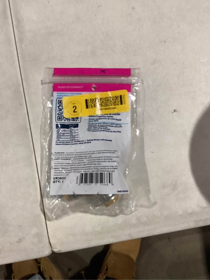 Replacement for SharkBite U362LFA Pipe Tee, 1/2 in, Push-Fit, DZR Brass, 200 psi Pressure