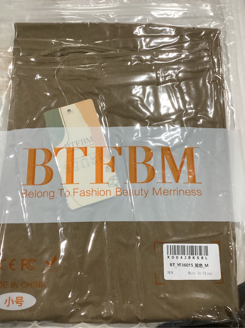 Condition photo showing New/Like New for BTFBM Spring Dresses for Women 2026 Midi Off The Shoulder Sleeveless Split Knit Slim Fit Cocktail Party Semi Formal Dress Camel Medium