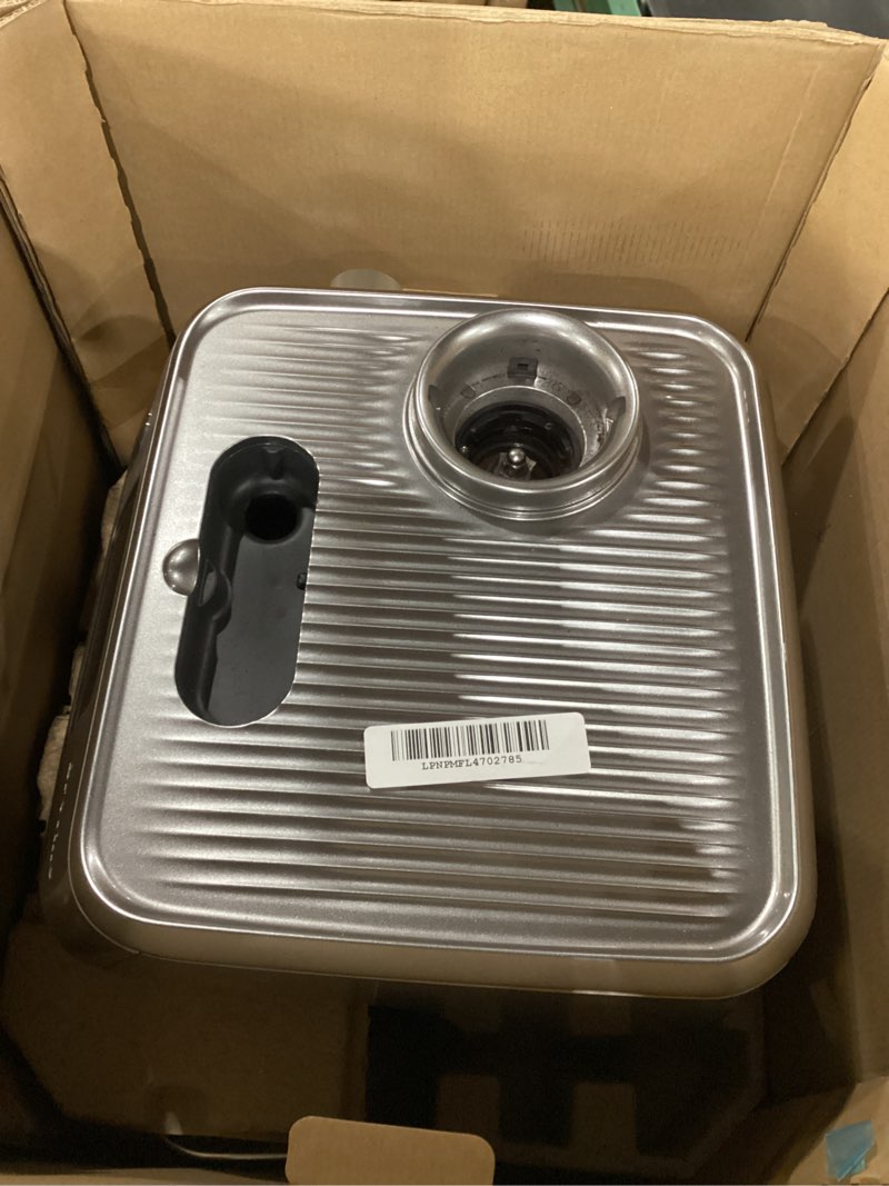 Condition photo showing As Is for incomplete as is not tested as is breville oracle jet espresso machine, brushed stainless steel
