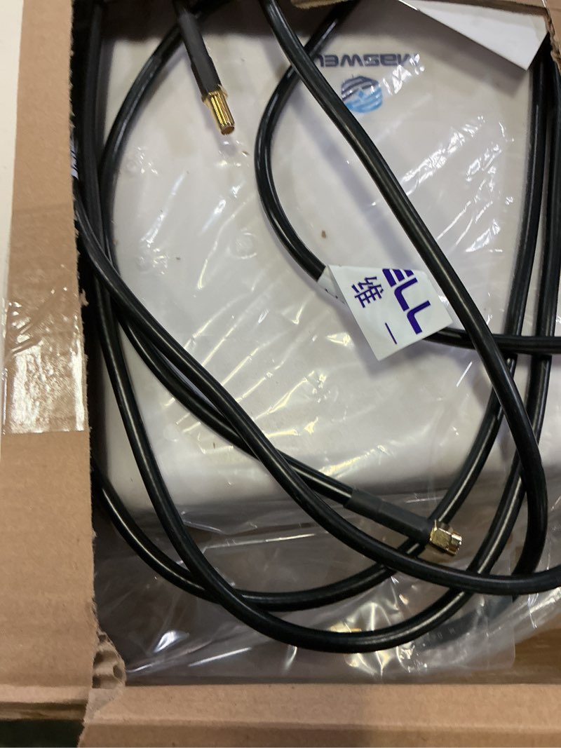 Condition photo showing Good Condition for maswell 4g 5g directional 2x2 mimo antenna outdoor, high gain 10dbi, 700-3800mhz cellular signal enhancer with 10km range, sma-male lmr240 equivalent cables & ts9/rp-sma