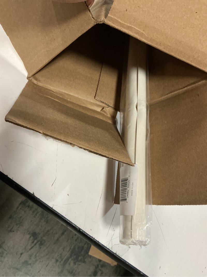 Condition photo showing As Is for Jenacor Plastic Shower Rod Cover | 1 inch x 58 inches | Beige