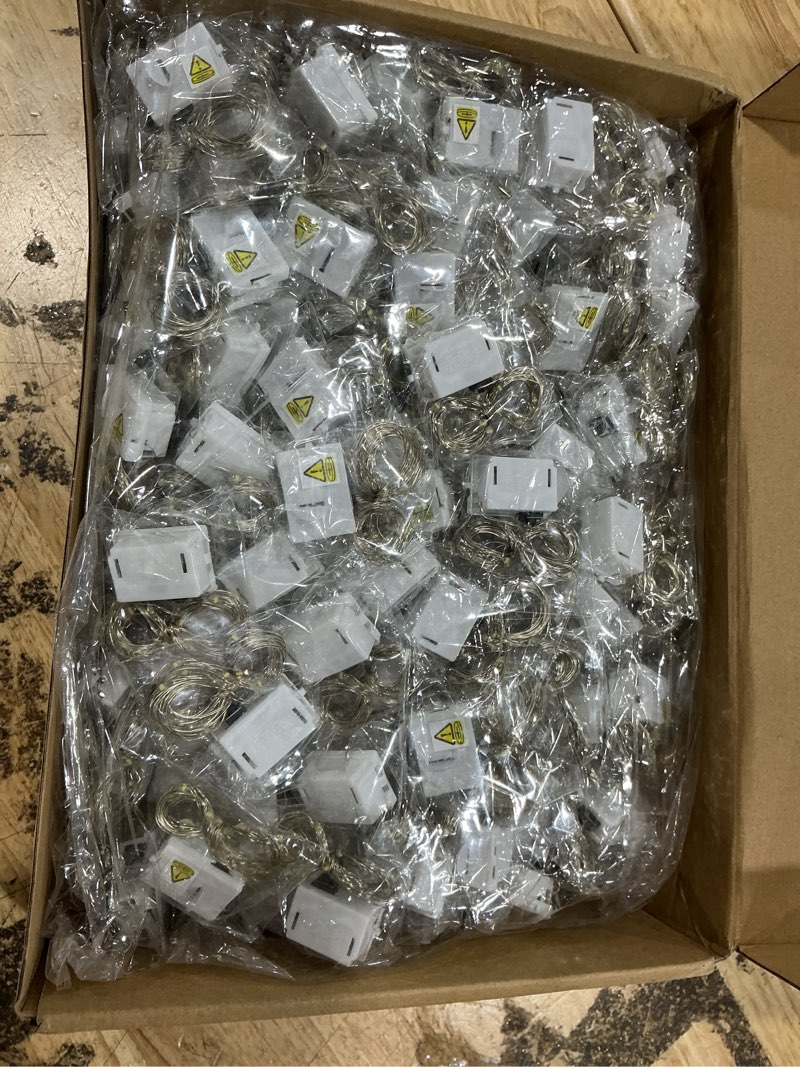 Condition photo showing New/Like New for tuanse 150 pack led fairy lights colored battery operated string 3 speed modes 7 ft 20 led starry wedding decoration waterproof wire twinkle light for diy jar bedroom party supplies (cool white) 150 cool white