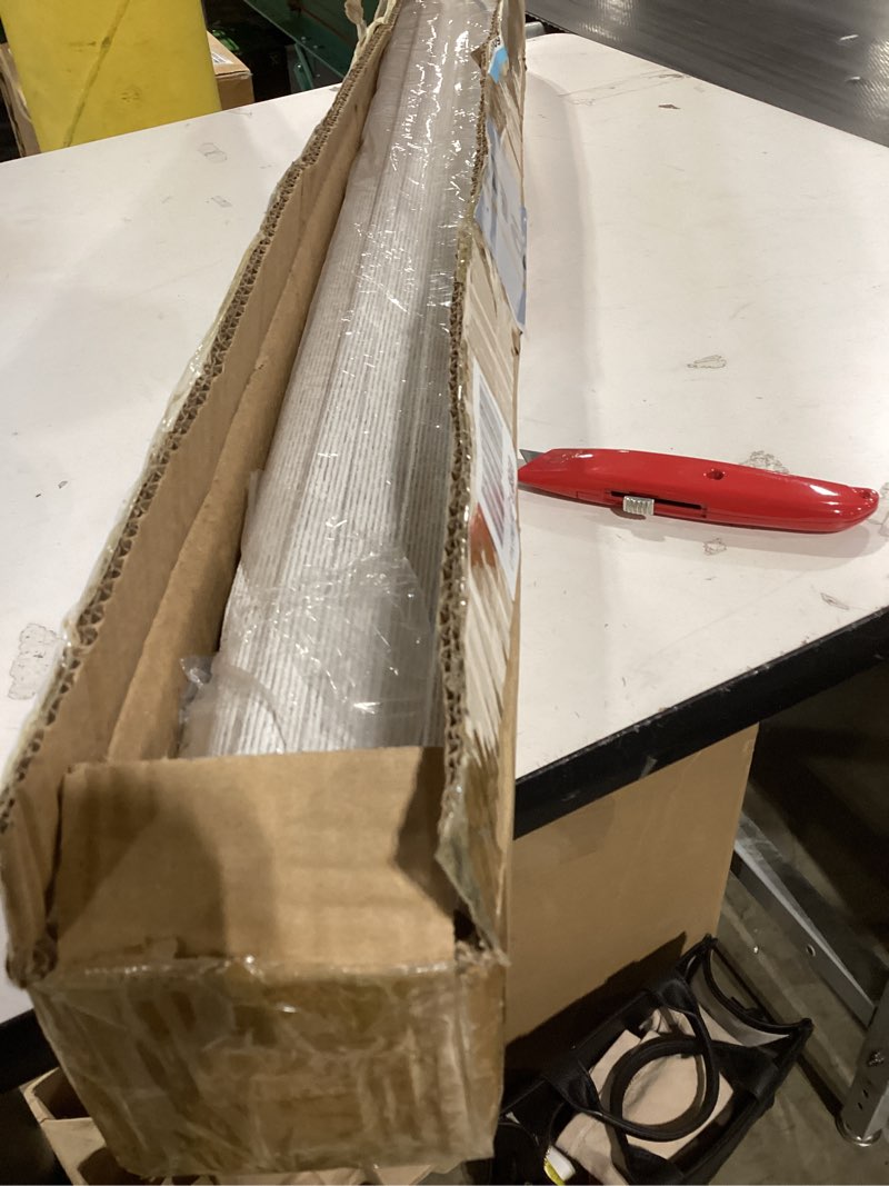 Condition photo showing As Is for UNISHADES 100% Blackout Cordless Roman Shades for Indoor Windows & French Doors, 34 3/4" W × 60" H -