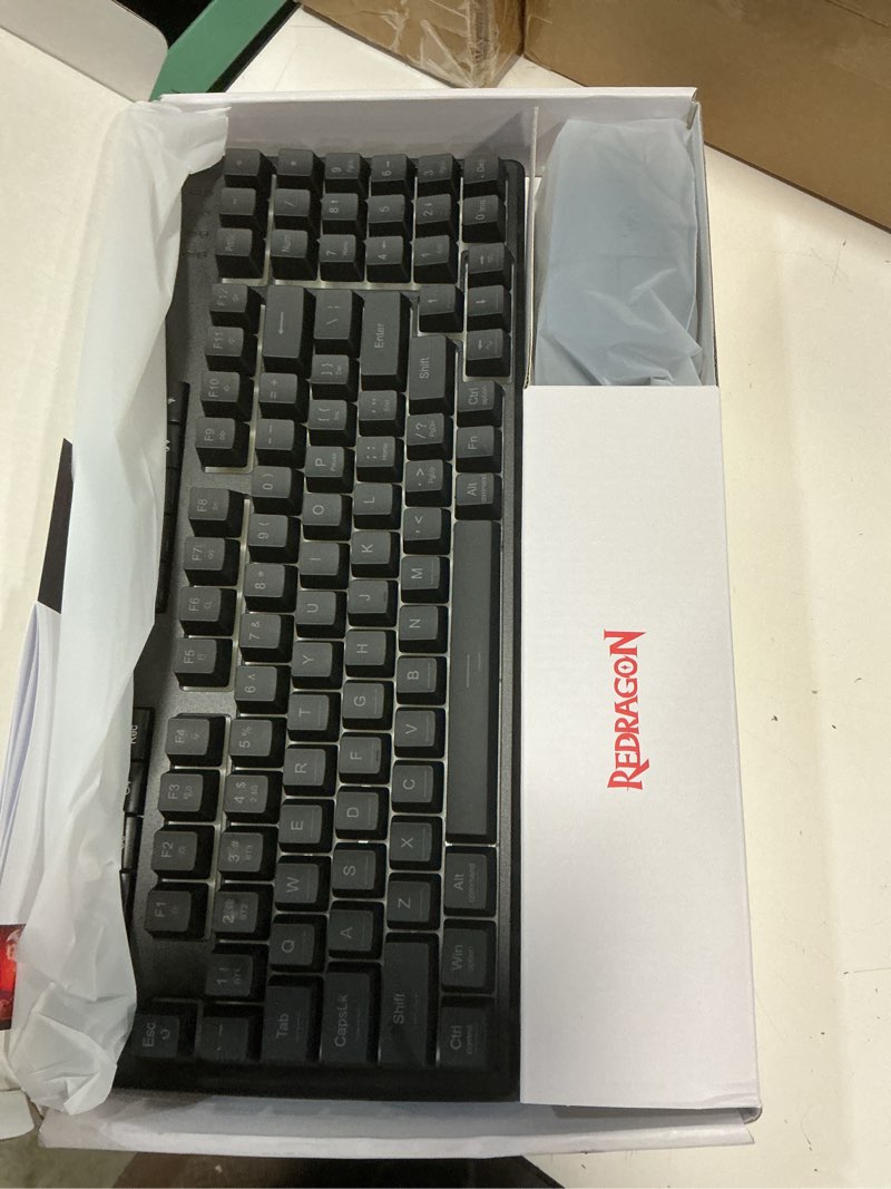 Condition photo showing Good Condition for redragon s156 wireless keyboard and mouse with tri-mode, mechanical feel keyboard and 4800 dpi 61g ultra-light gaming mouse, rgb backlit, 4 macro keys, long battery life for pc, mac, ideal for gamer deep black