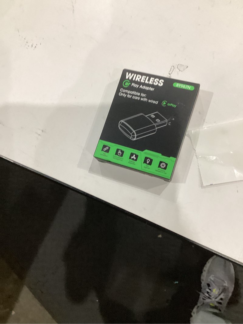 Condition photo showing New/Like New for wireless carplay adapter for apple iphone?2026 upgraded? mini design, converts factory wired to wireless adapter for carplay, plug and play, auto connect fast and stable(black)