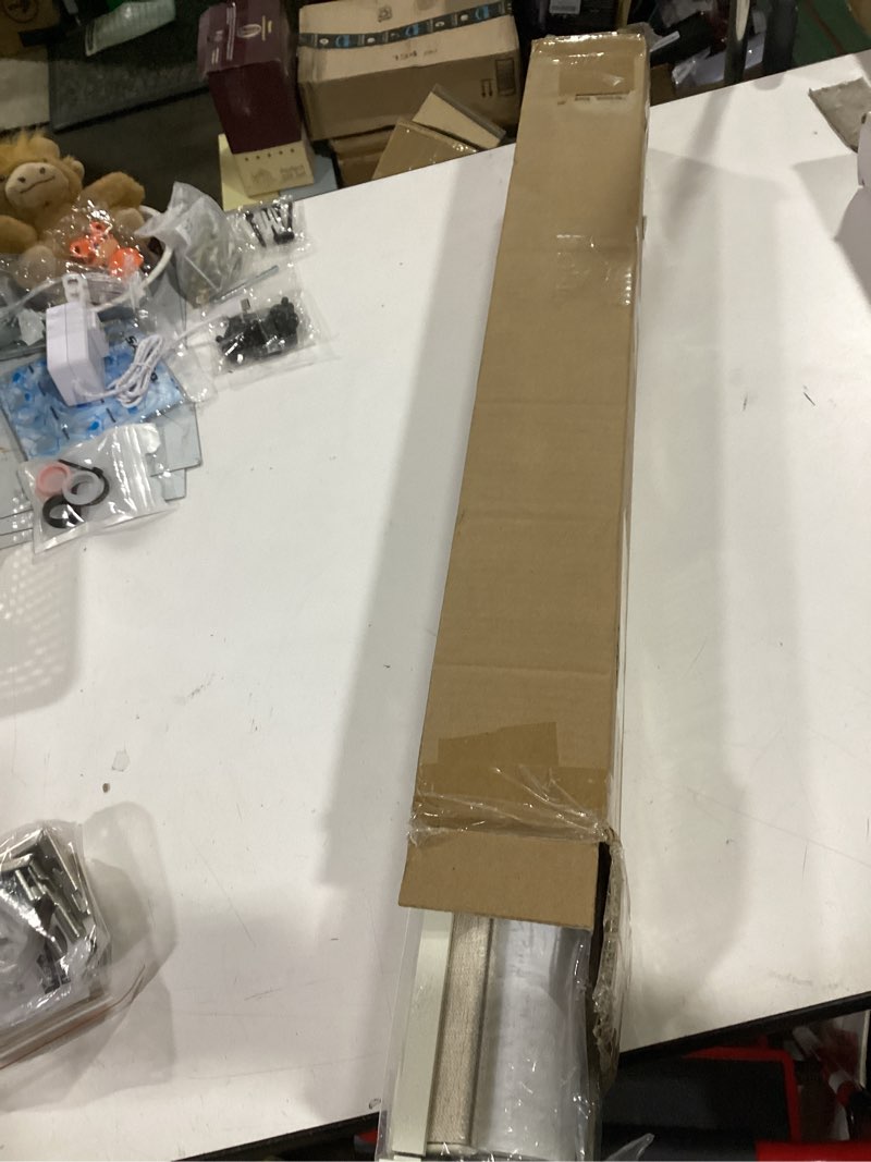 Condition photo showing New/Like New for persilux blackout roller shades for window blinds,cordless,linen fabric,thermal insulated fabric uv protection shades for home,office,bedroom,door,blackout-beige,22" w x 72" h 22"w x 72"h blackout-beige