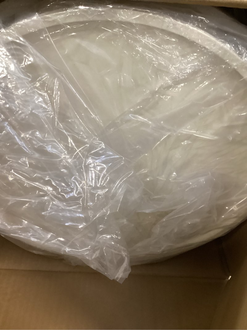 Condition photo showing Good Condition for 3 Drawers Round Nightstand with Storage, White Side Table Plastic Round Nightstand 3 Tier Small Drawers for Bathroom, Bedroom