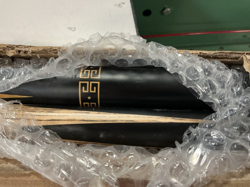 Condition photo showing As Is for 57-inch Handmade Snooker Cue Stick with Extension, Durable Ash Wood Construction, Professional 18 oz Pool Cue, Ideal for Snooker and Billiards