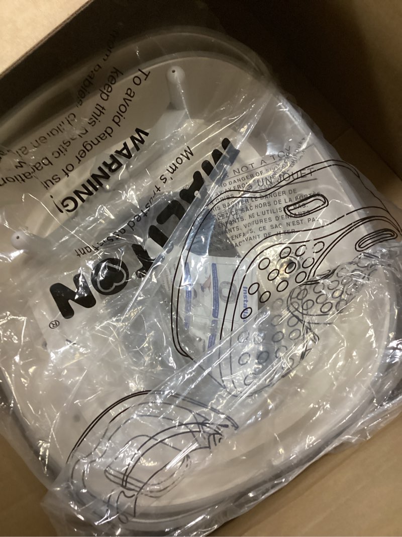 Condition photo showing As Is for Maliton Baby Potty Training Seat with Step Stool, Toddler Toilet Seat for Boys Girls, Anti-Slip Toddler Stool for Bathroom, Kitchen, Toilet Potty Training Set(One Potty Seat+Two Step Stool for Kids) Gray