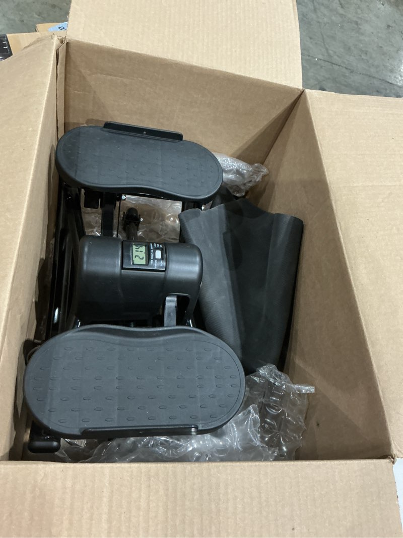 Condition photo showing Good Condition for jsdmbd rock stepper step side-to-side lateral rocking fitness stepper with digital monitor/resistance bands machine for home workout all black