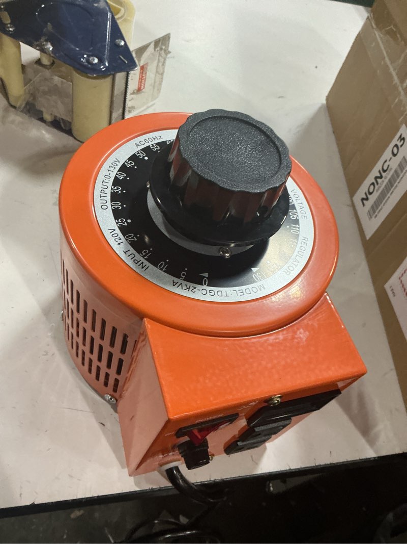 Condition photo showing New/Like New for 20Amp Variable Transformer AC Variable Voltage Converter Transformer with LCD Display, 60Hz 0~130 Volt Output, Auto Voltage Transformers