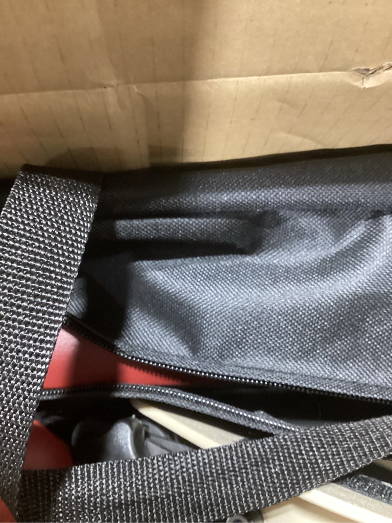 Condition photo showing New/Like New for portable massage chair for tattoo and spa foldable massage therapy chair with adjustable face cradle high-density cushion lightweight design with carrying bag ideal for salon use (burgundy)