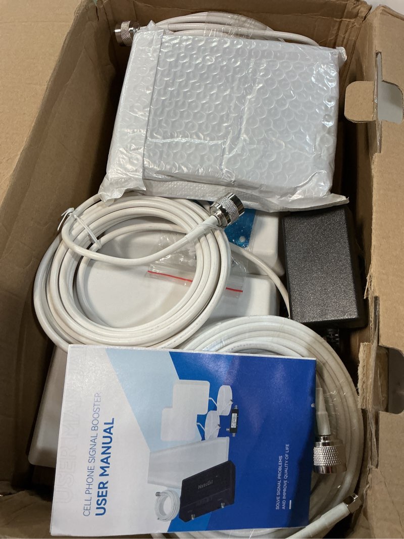 Condition photo showing New/Like New for cell phone booster for home & multi-room,up to 7,000 sq ft,cell phone signal booster for band 66/25/2/4/5/12/13/17,boost 5g 4g data for all u.s. carriers fcc approved cell signal booster