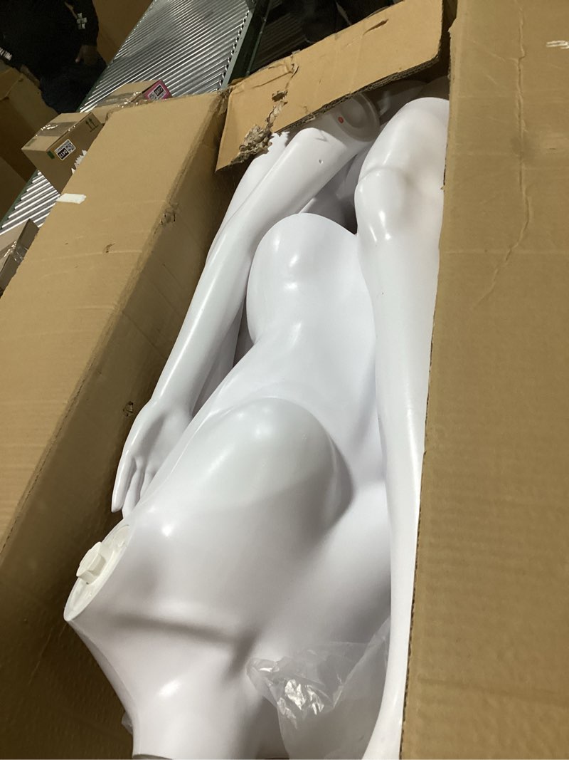 Condition photo showing Good Condition for SereneLife Realistic Female Full Body Mannequin Torso – 68.9” Adjustable Dress Form with 360° Head Rotation, Detachable Limbs & Durable Metal Base for Fashion Boutiques & Clothing Displays Standard Women