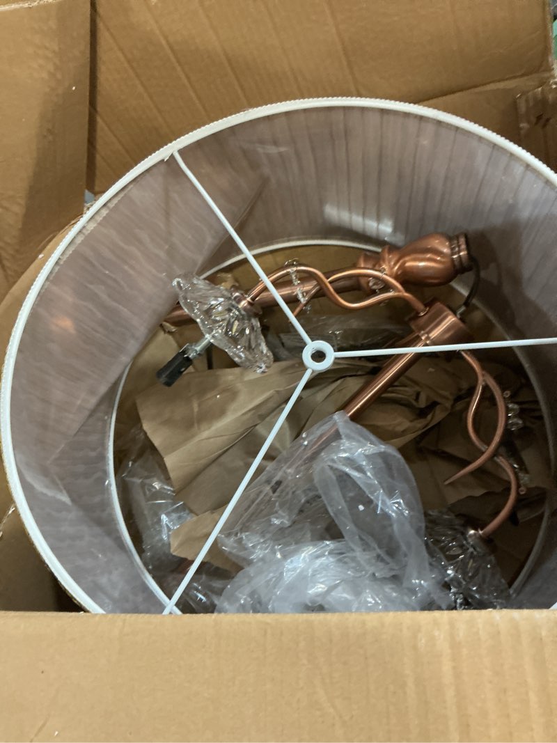 Condition photo showing As Is for OK-5126t 35-Inch Rosie Crystal Table Lamp