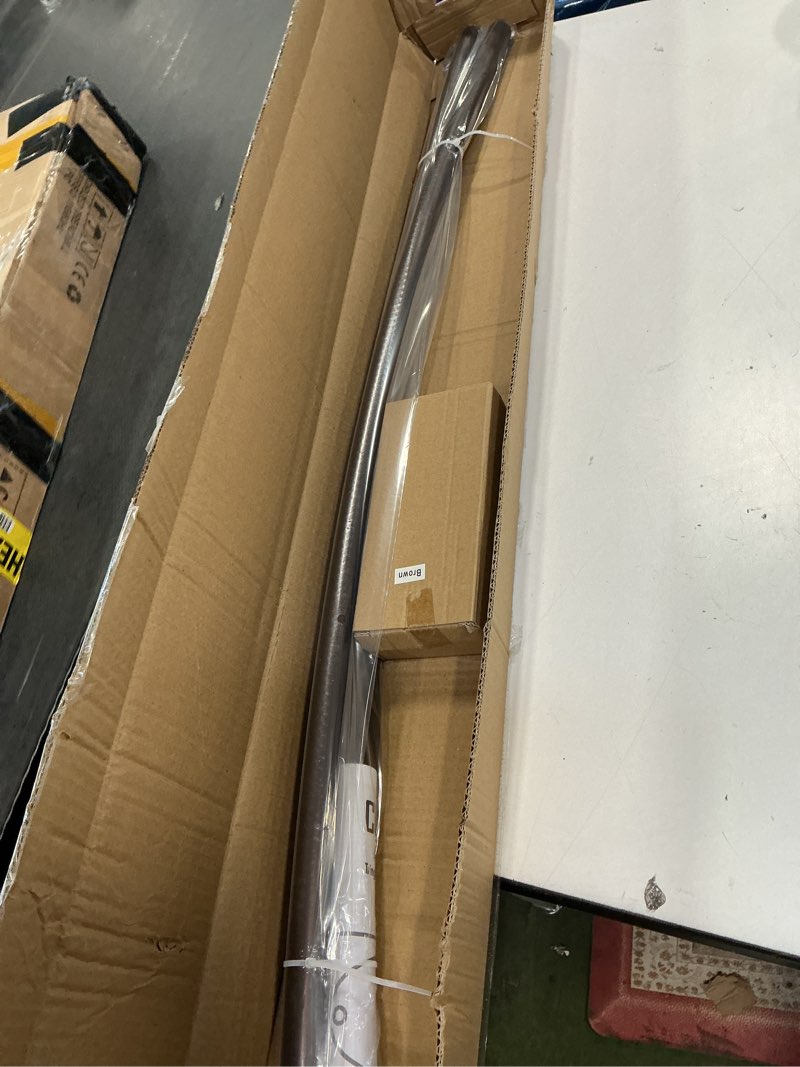 Condition photo showing Good Condition for Adjustable Curved Shower Rod, 42-72 inches Extra Wide Shower Curtain Rod, Rust proof, Premium Stainless Steel, Curved Shower Rod for Bathroom Bronze Bronze 42-72 inches