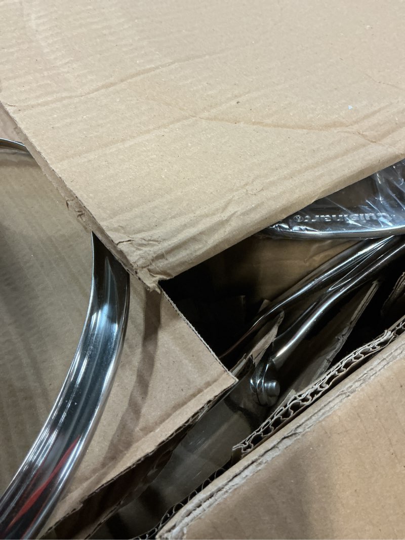Condition photo showing Good Condition for cuisinart chef’s classic 11-piece stainless steel pots and pans set, cookware set compatible with induction, electric, gas cooktops, aluminum core for even heat, cool grip handles, dishwasher safe
