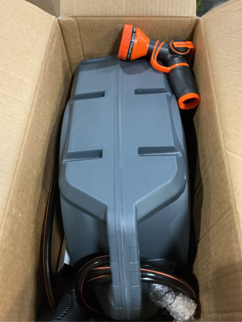 Condition photo showing Good Condition for giraffe tools retractable garden hose reel 1/2 inch x 130 ft, super heavy duty, any length lock, slow return system, wall mounted and 180 deg swivel bracket 1/ 2"130 ft