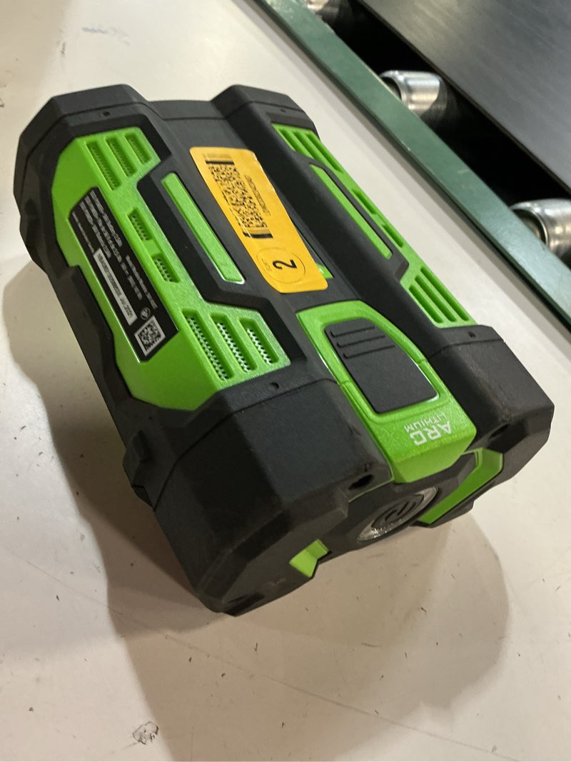 Condition photo showing As Is for ego power+ battery 56v, 5.0ah - ba2800t