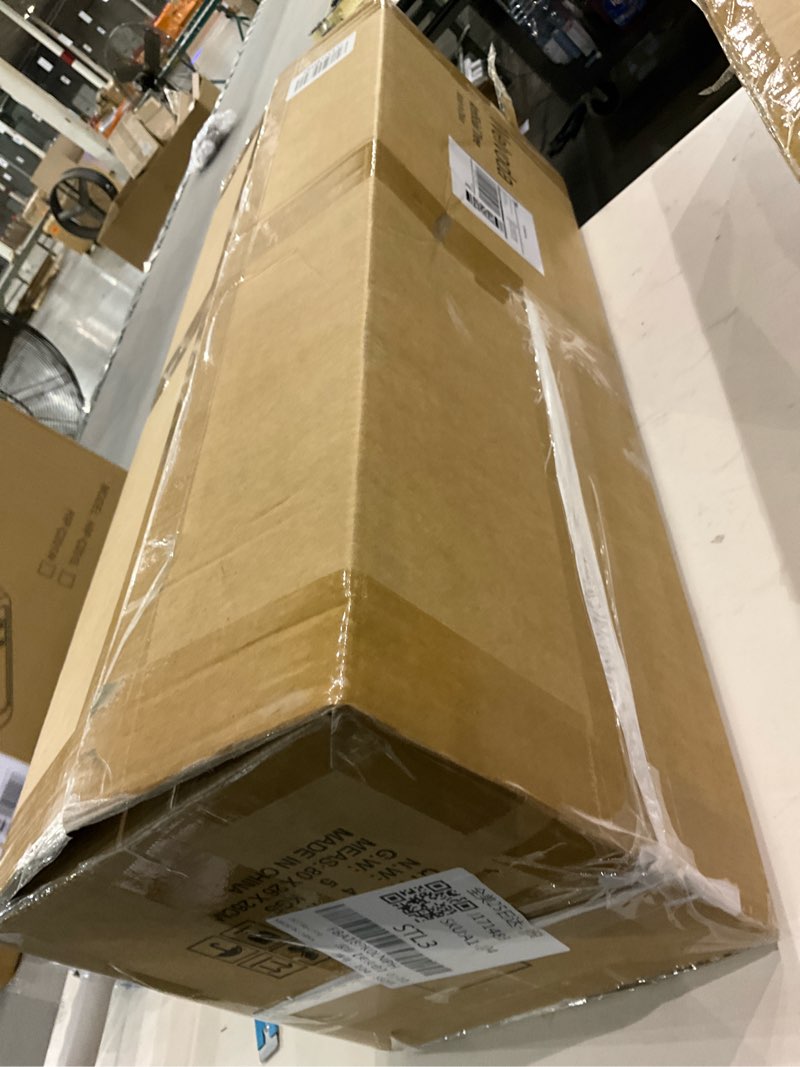 Condition photo showing As Is for Artificial Ficus Tree 5FT - Faux Plant with Black Diamond Planter - Tall Fake Tropical Ficus Floor Plant Potted - Artificial Silk Tree for Home Office Living Room Decor Indoor