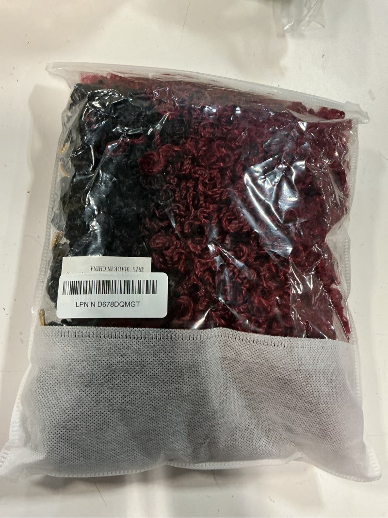Condition photo showing Good Condition for aksice burgundy yanky twist crochet hair 8 inch 8 packs bohemian passion mini twist crochet hair pre-looped crochet braids plus yanky twist hair extensions for women (1b/bug#) 8 inch (pack of 8) otbug