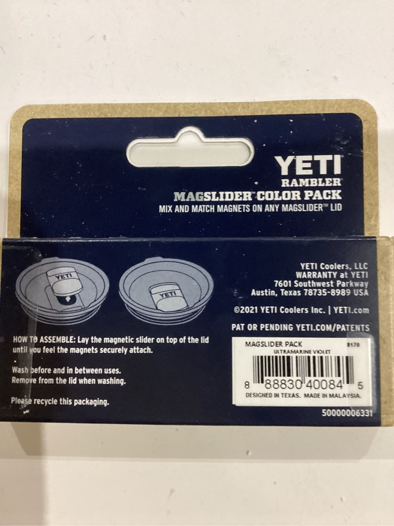 Condition photo showing As Is for YETI Replacement MagSliders, 3 Pack Ultramarine Violet