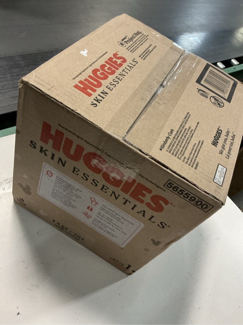 Condition photo showing New/Like New for Huggies Skin Essentials Disposable Diapers - Econ+ Pack - Size 1 - 204ct