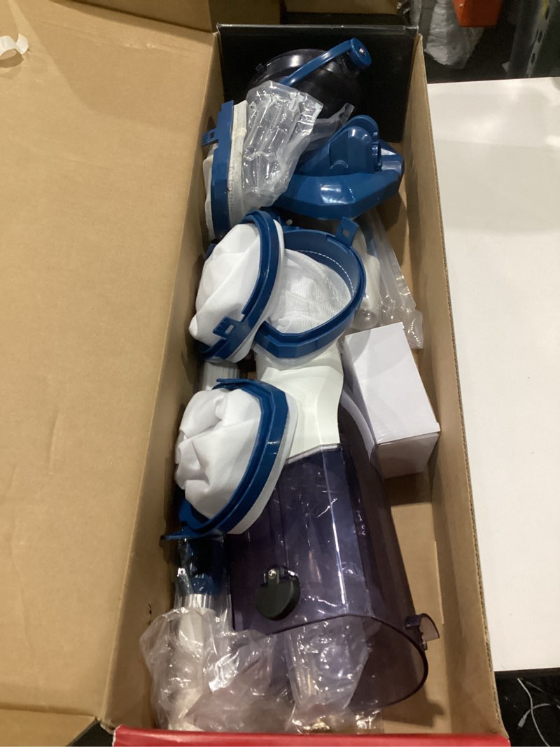 Condition photo showing As Is for enhulk rechargeable handheld cordless pool vacuum for above ground pool and inground pool, 60-minute runtime,powerful suction up to 18.5 gallons/min, efficient leaf and debris removal, pc10 pro pc10 pro blue, not tested, incomplete