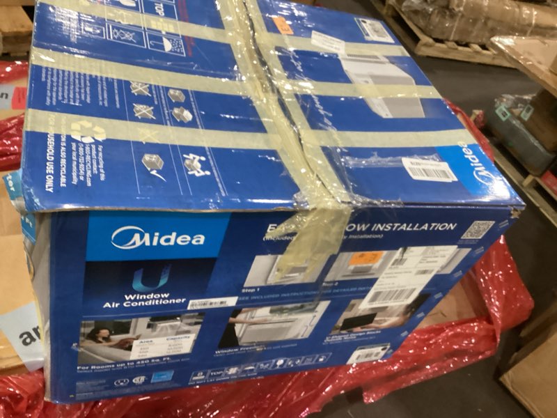 Condition photo showing As Is for LG 10000 BTU Window Air Conditioners [2023 New] Dual Inverter Remote WiFi Enabled App Ultra-Quiet Washable Filter Cools 450 Sq.Ft AC Unit air conditioner Easy Install White LW1022FVSM