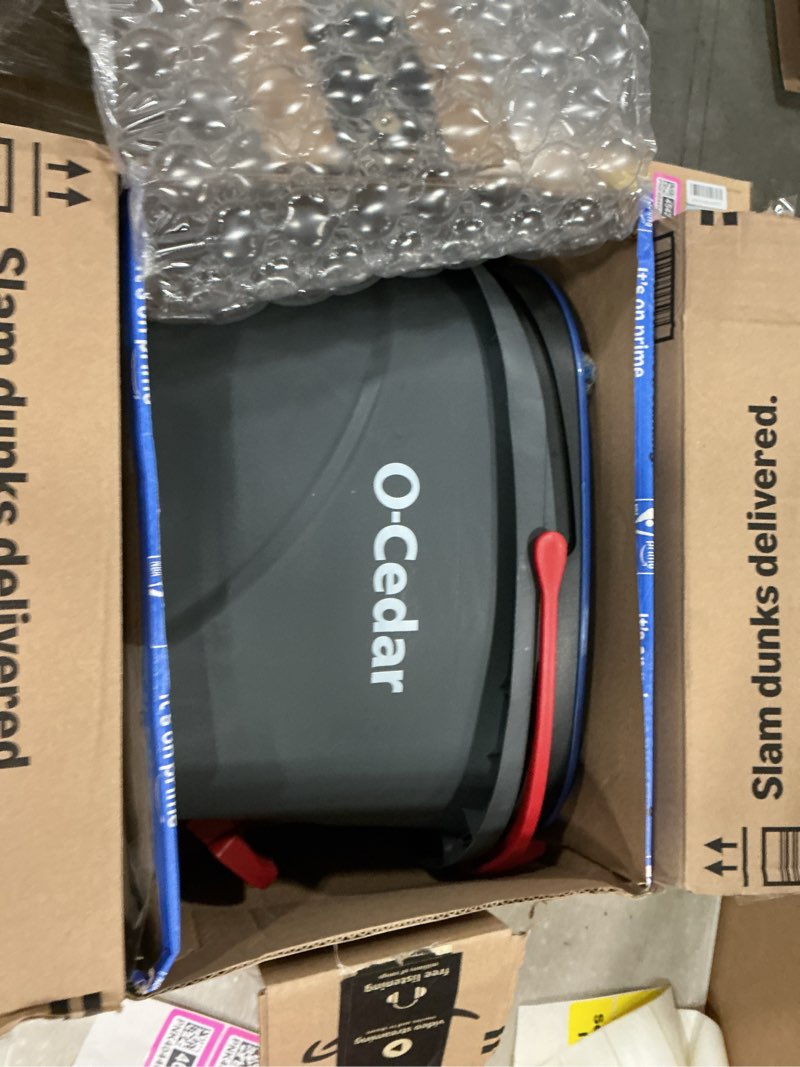 Condition photo showing Good Condition for o-cedar rinseclean spin mop & bucket system | clean with clean water | removes 99% of bacteria